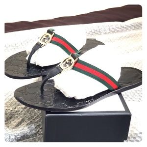 GG thong Web sandal